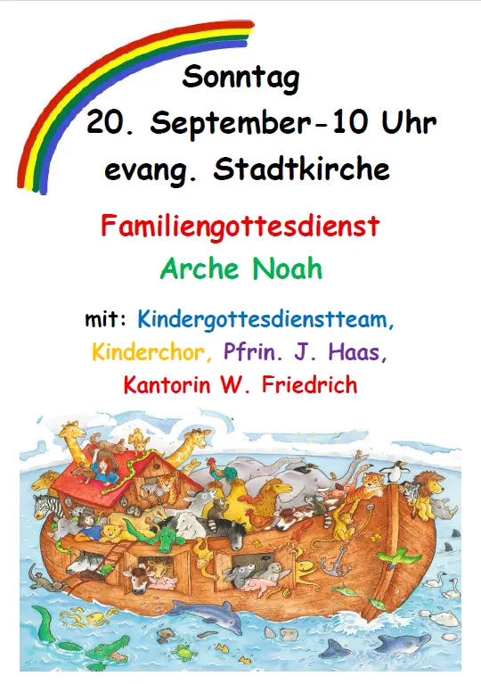 Familiengottesdienst Arche Noah