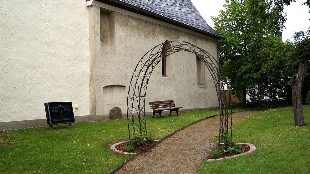 Rosenbogen an der Alten Martinkirche