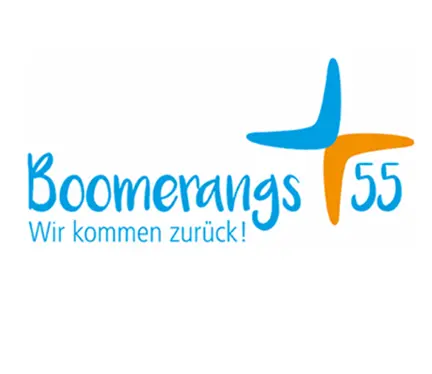 Logo blau/ornge Boomerangs55plus