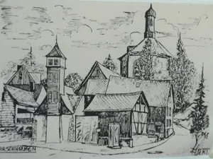 Wandrelief Kirche Hirschhausen