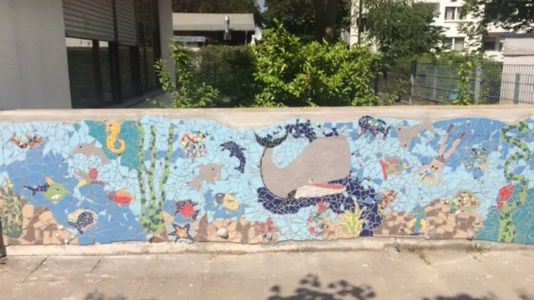 Mosaik an der Kita
