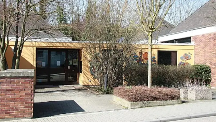 Eingangsbereich der Kita in Leiselheim