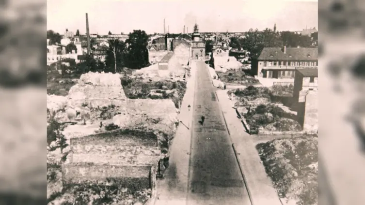 Historische Ansicht der Herrnstrasse nach dem 2. Weltkrieg