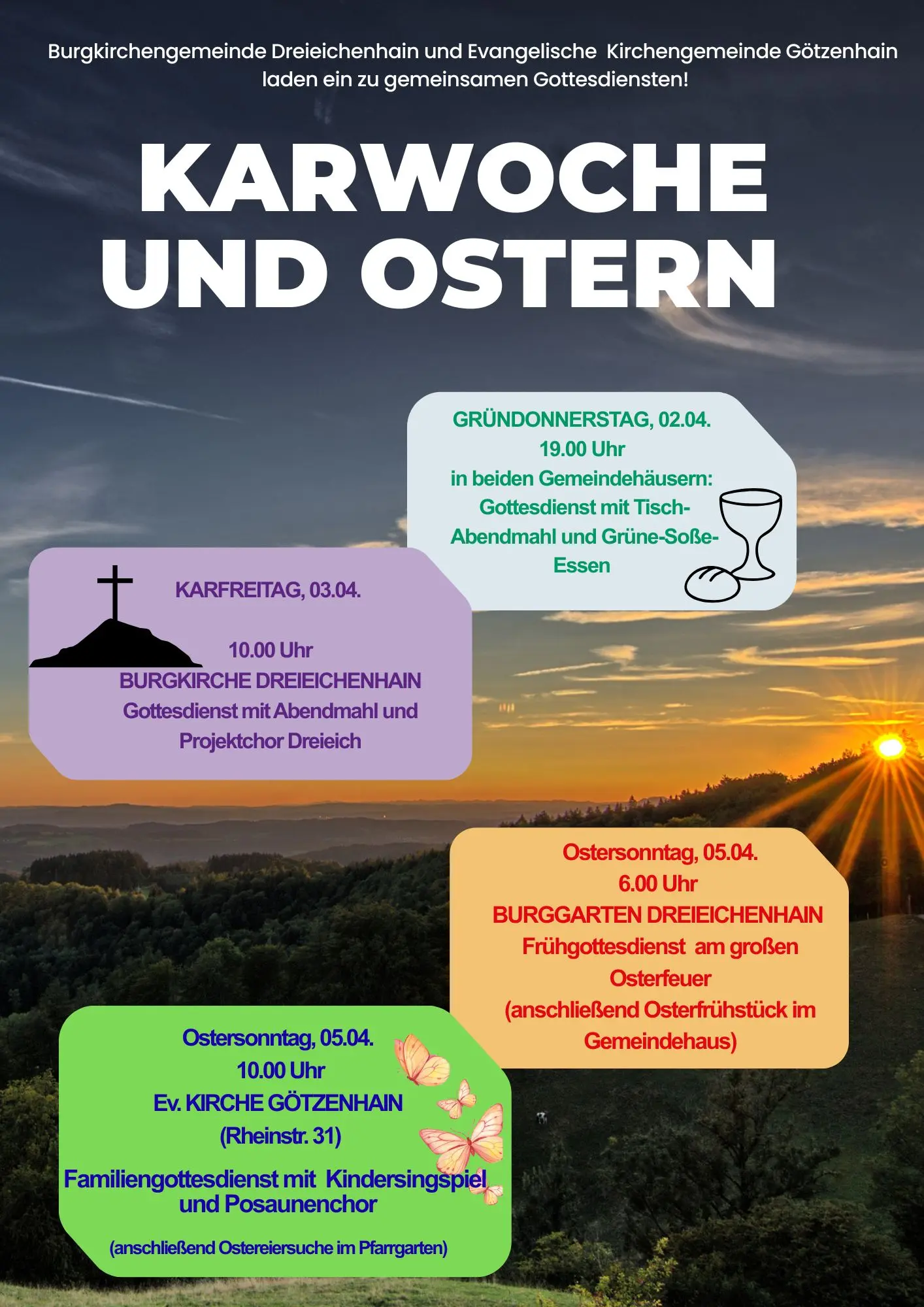 Karwoche und Ostern 2026