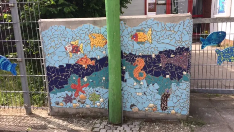 Mosaik an der Kita