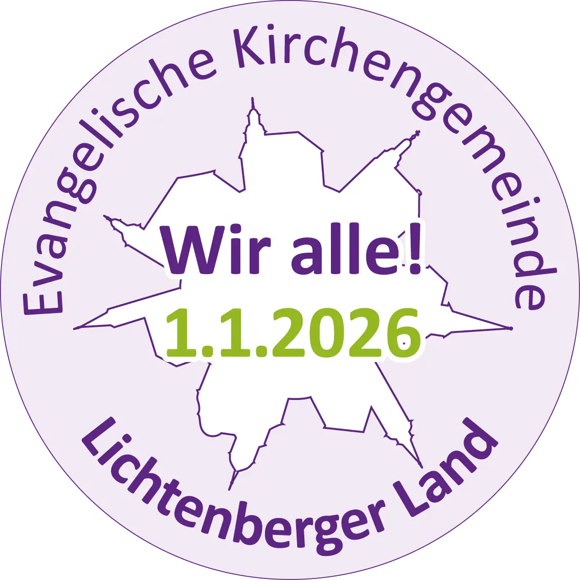Startstempel Kirchenblume Lichtenberger Land