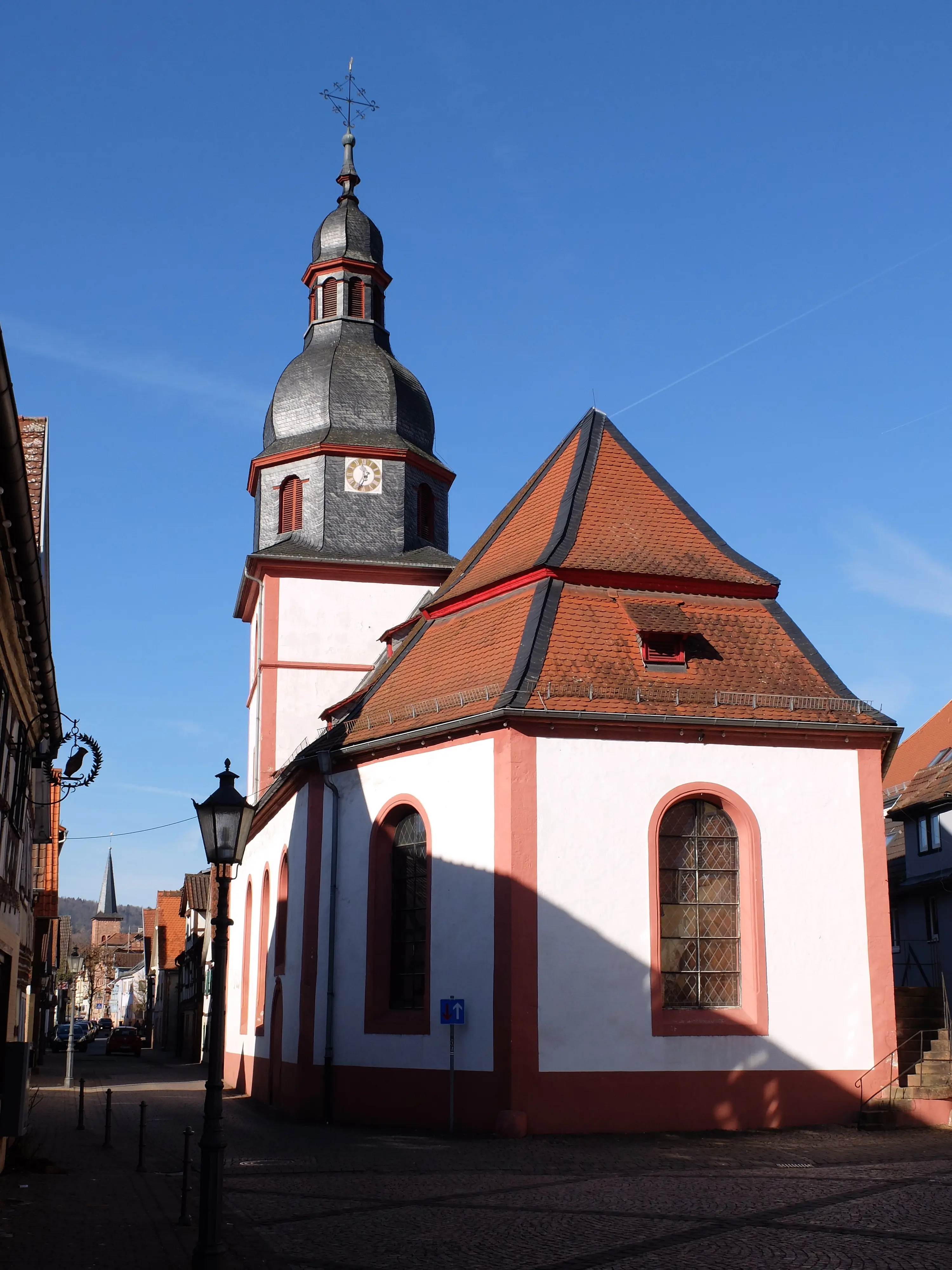 Evangelische Kirche Neustadt Evangelische Kirche in Neustadt, einem Stadtteil von Breuberg im Odenwald