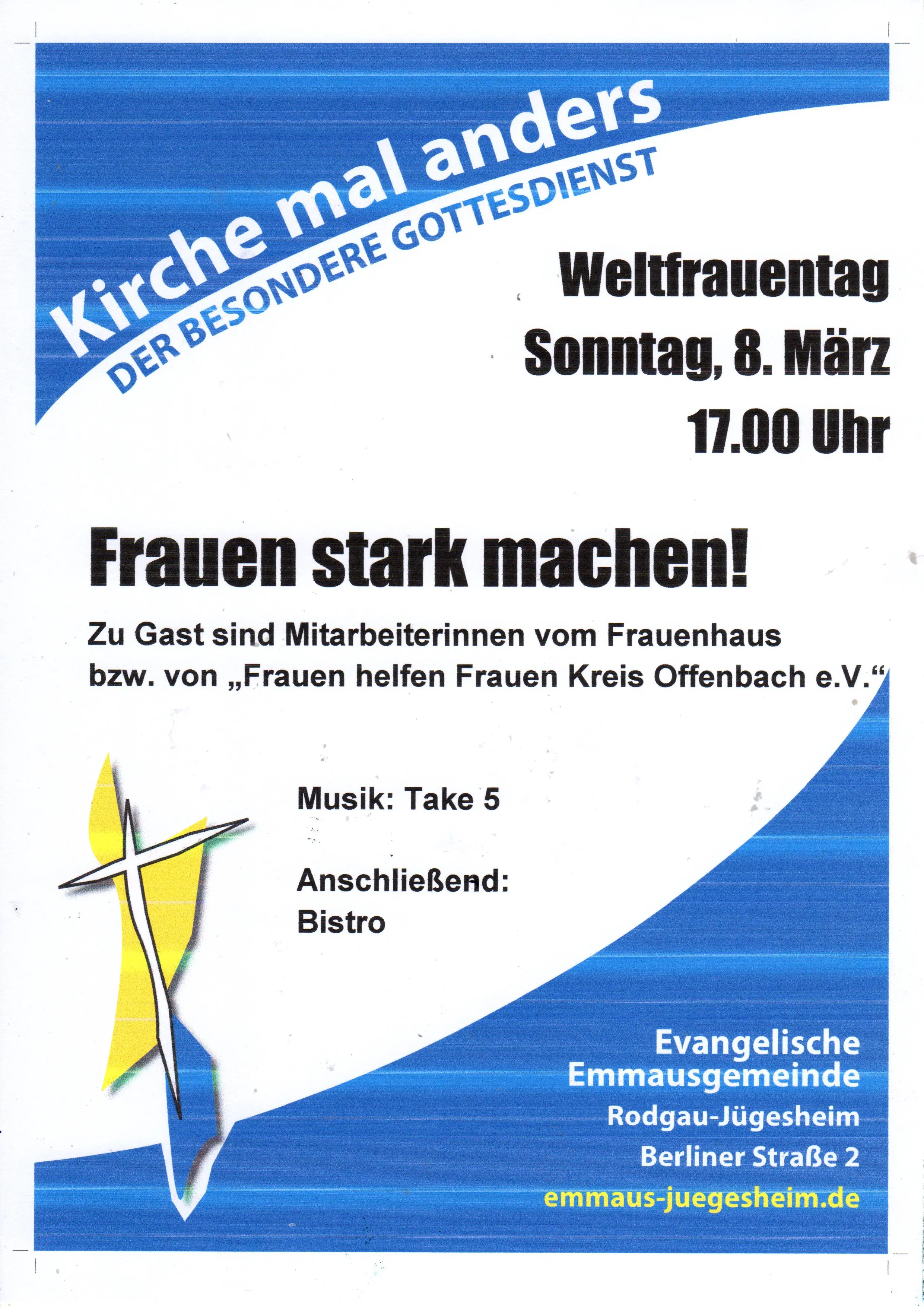 Kirche mal anderst am 8.3.2026